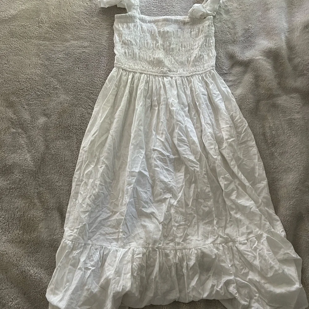 White Ruffled Dress - Picture 3 of 3